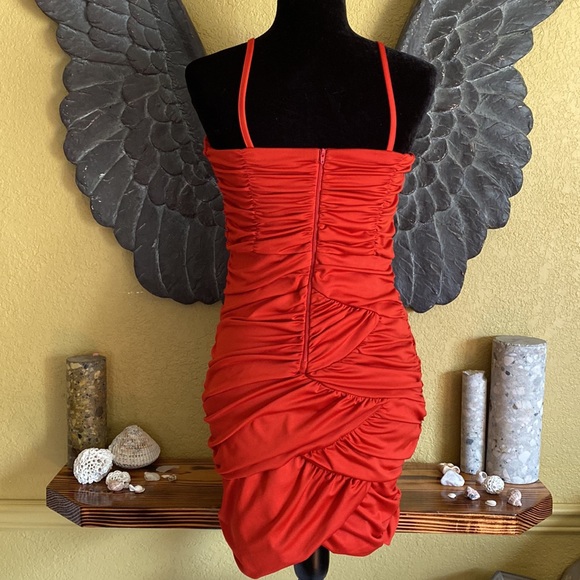 H&M Red Fancy Cocktail Dress - Picture 5 of 9